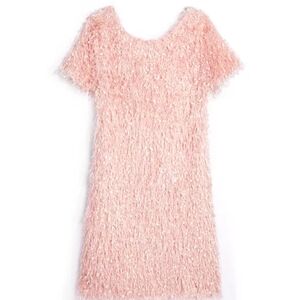 Aqua Kids Pink Textured Dress